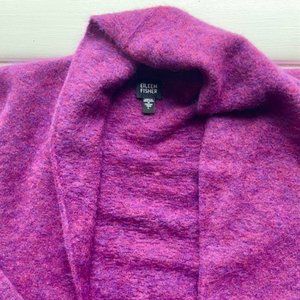 Eileen Fisher wool/mohair blend open cardigan